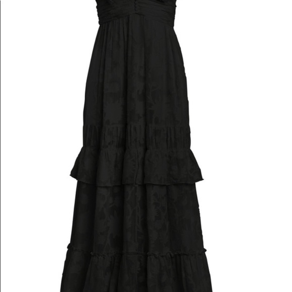 Rachel Zoe Violet Fil coupe dress in black. - Picture 4 of 5